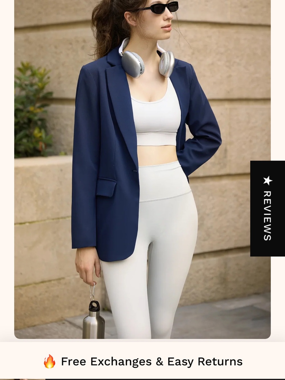 Cicy Bell Womens Black Casual Work Blazer